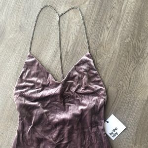 by the way. Purple Velvet Dress or Top with Chains